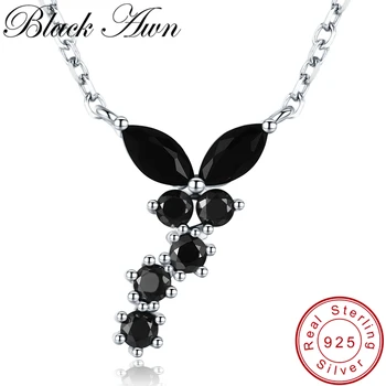 

[BLACK AWN] Trendy 925 Sterling Silver Necklace for Women Female Bijoux Life Dragonfly Pendants Silver 925 Jewelry K014