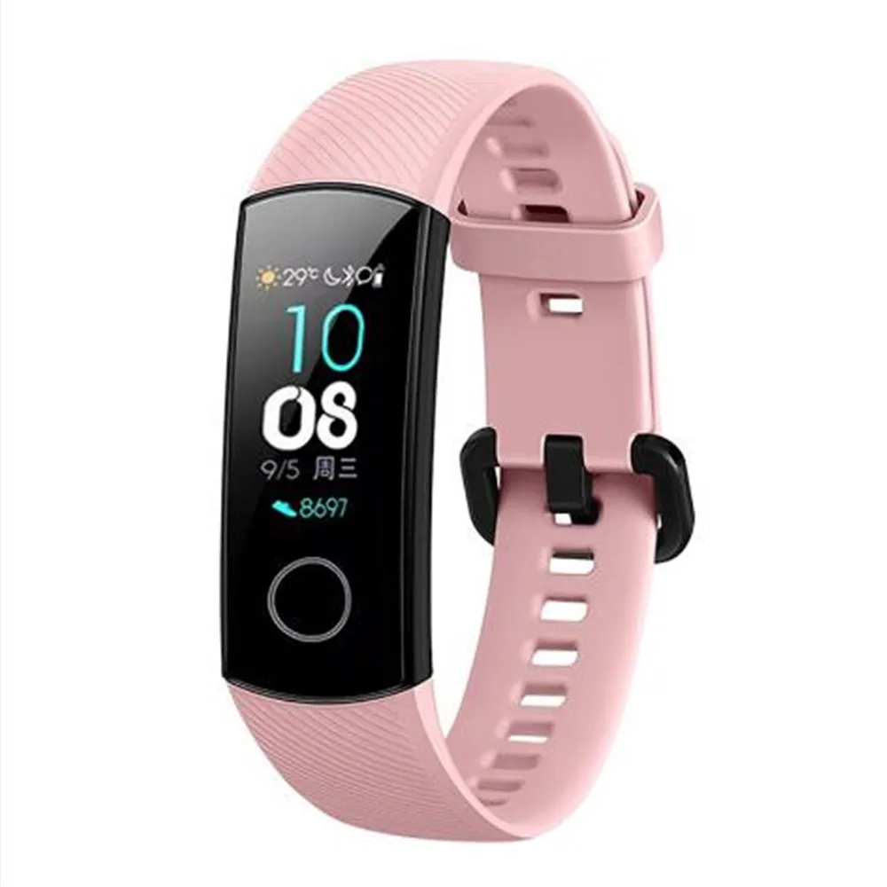 Браслет для huawei Honor Band 4 Amole ремешок силиконовый цветной экран фитнес-трекер Смарт-Браслет Ремешок/3