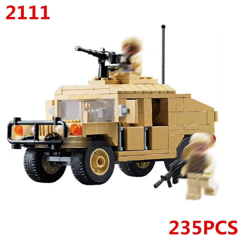 

Modern War M1025 HUMVEE Armament Carrier Vehicle Cargo Car Building Blocks Bricks Model Military Series Toys Birthdays Gifts