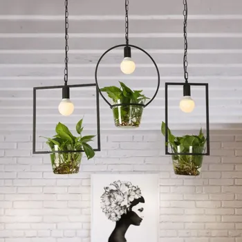 

Jaxlong Minimalist Water Plant Iron Pendant Lights for Kitchen Dining & Bar Cafe Bar Lighting Pendant Lamp Luminaire Lampshade