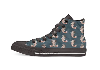 

Koi Pond Mermaid Casual High Top Canvas shoes sneakers For Drop shipping