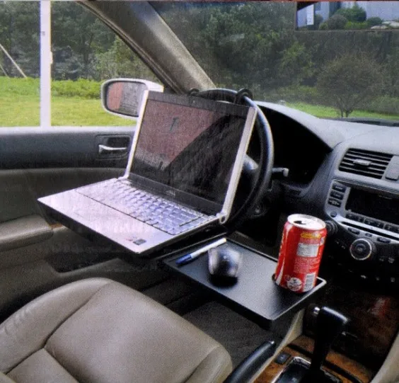 Home Car multifunctional laptop desk folding stand side pull type