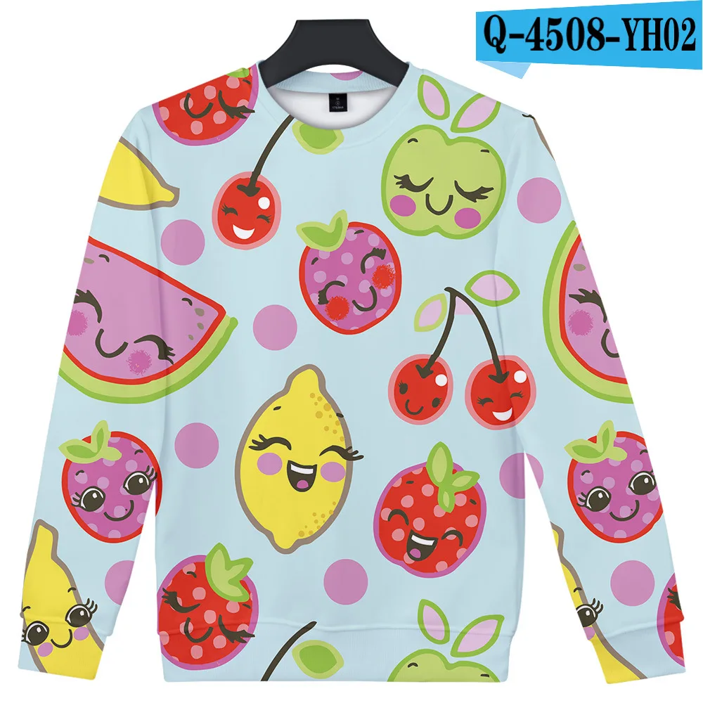 Strawberry Pineapple Fruit Funny 3D Printed Hoodie Sweatshirt Sweater Pullovers 