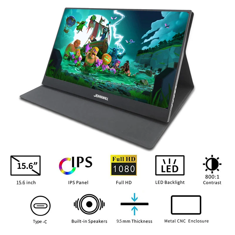 15," usb type C HDMI тонкий портативный 1920x1080 ips планшет дисплей для ноутбука телефона Xbox Switch Ps4 портативный lcd игровой монитор