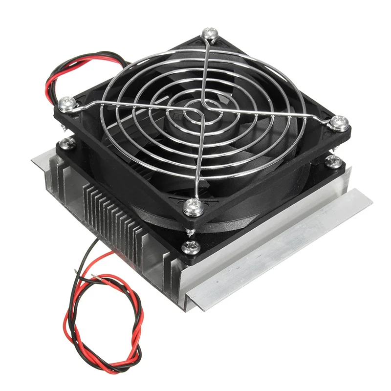 

Thermoelectric Peltier Cooler Refrigeration DC 12V Semiconductor Air Conditioner Cooling System DIY Kit