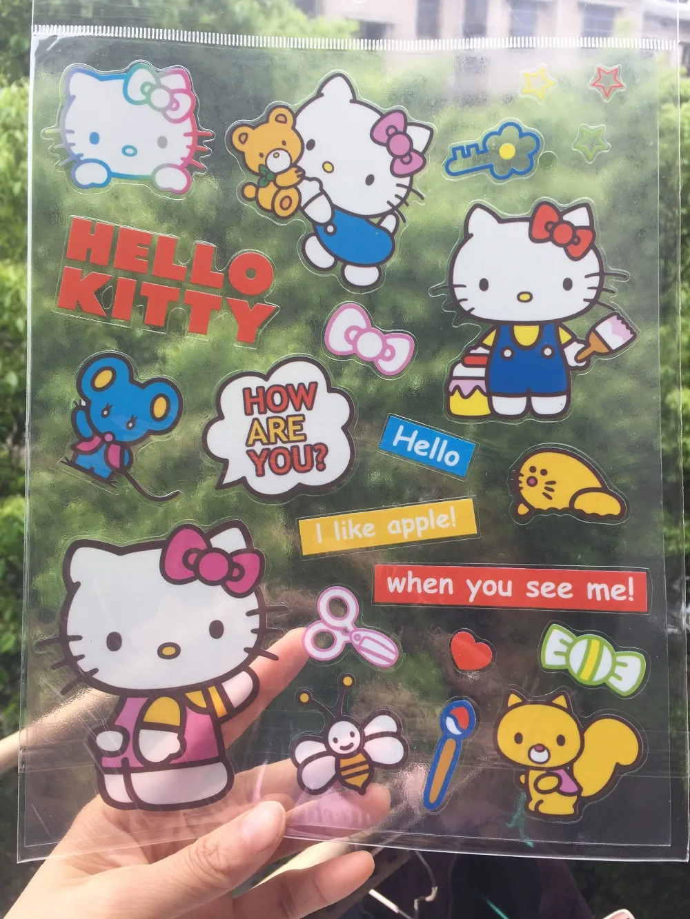 50 листов/партия Anpanman маленькие Две звезды Cinnamoroll Kiki& lala my melody водонепроницаемые наклейки для аниме-наклейки stikers