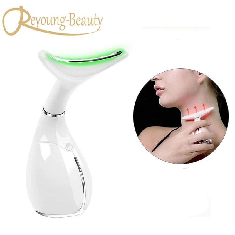 3 Color Led Light Photon Rejuvenation Face Neck Skin Care Anti Aging