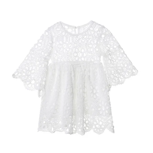 Fashion Mother Daughter Dresses Family Matching Clothes Women Floral Lace Dress Baby Girl Mini Dress Mom Baby Girl Party Clothes