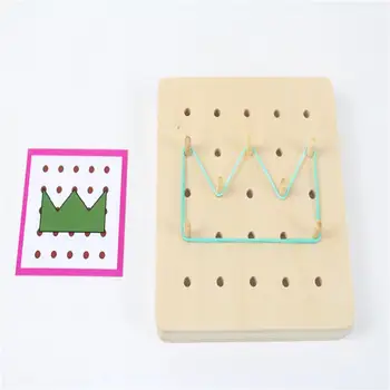 

Creative Geometric Graphic Space Loop Nails Board Children Teaching Aids Toy