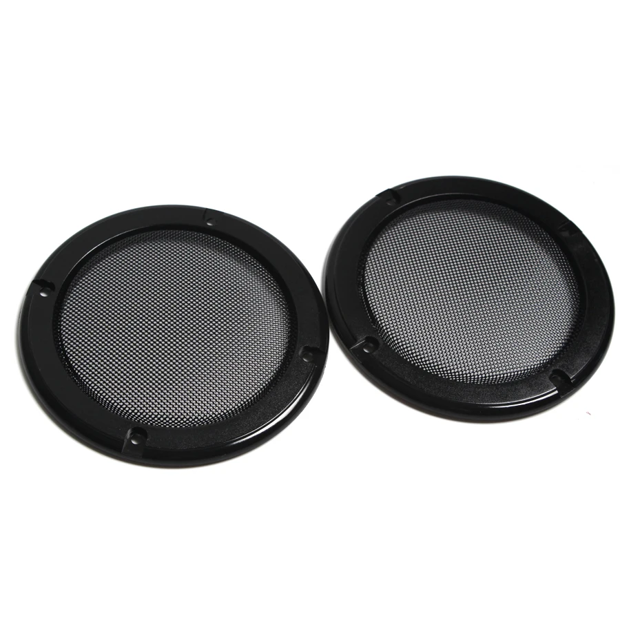 2PCS 4 inch Black Car Subwoofer Speaker Grill Mesh Enclosure Plastic