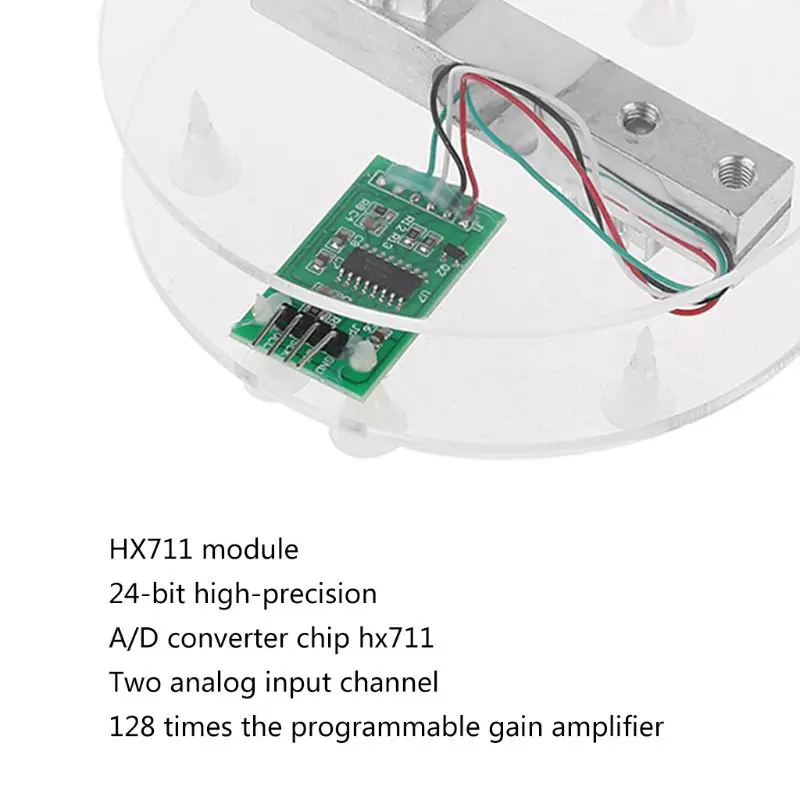 Digital Load Cell Weight Sensor HX711 AD Converter Breakout Module 5KG Portable Electronic Kitchen Scale for Arduino Scale