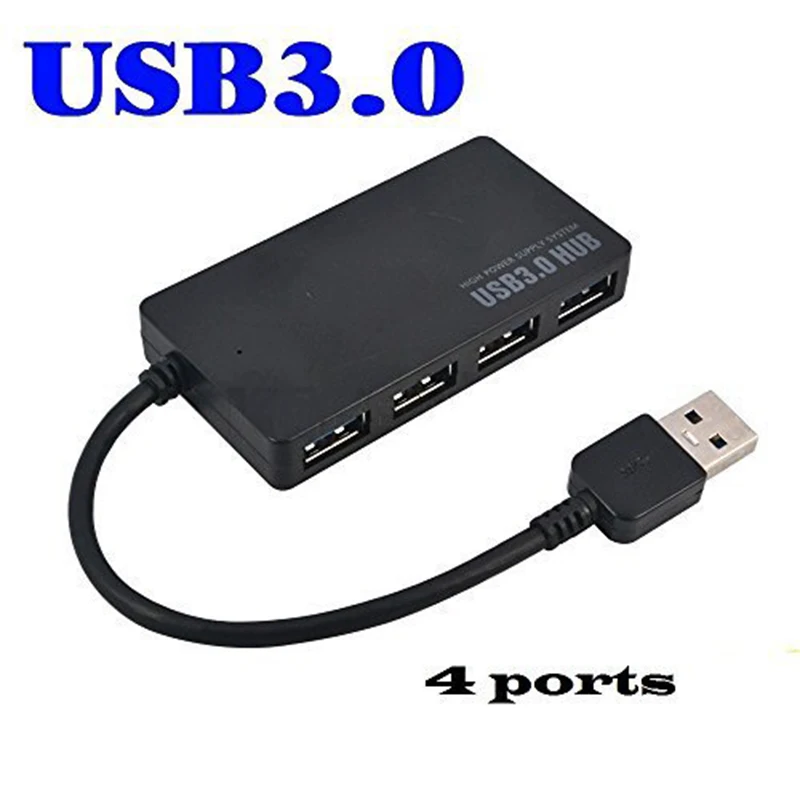 Larryjoe портативный usb-концентратор с 4 портами USB 3,0 концентратор переходник разветвитель 5 Гбит/с для ноутбуков Mac, ПК Аксессуары для рабочего стола
