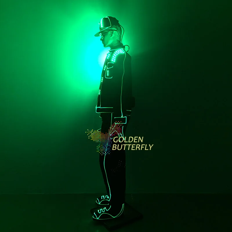  2019 LED Clothing SD Card Computer Programmed Luminescent Performing Apparel LED Performing Apparel