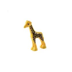 Строительные блоки большие частицы аксессуары для животных DIY раннего образования развивающие игрушки жираф