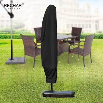 

Waterproof Oxford Cloth Black Banana Umbrella Cover Garden Weatherproof Patio Cantilever Parasol Rain Cover Accessories Outdoor