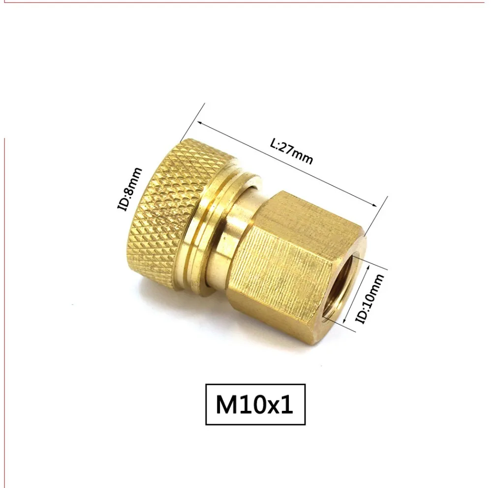 PCP ВВС Пейнтбол пневматический быстроразъемный Соединитель 8 мм M10x1 штекер и медь Quick Disconnect нитки нержавеющая сталь 2 шт./компл