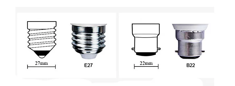 E27 B22 base