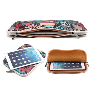 

2018 new print Canvas portable Handbag Laptop bag Notebook protection Case For Macbook 11 12 13 14 15