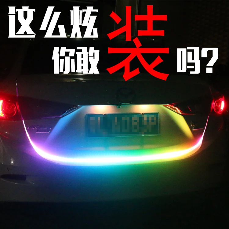 OKEEN Amber Turn Signal Flow led trunk Strip light Tailgate luggage 12V Car Rear Lamp Dynamic Streamer Floating RGB led strip OKEEN Amber Turn Signal Flow led trunk Strip light Tailgate luggage 12V Car Rear Lamp Dynamic Streamer Floating RGB led strip