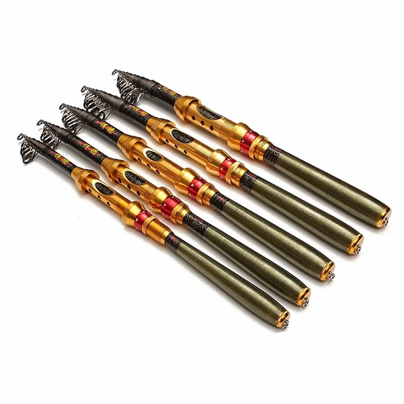 1.83m Ultrashort Carbon Fiber Telescopic Fishing Rod Travel Sea