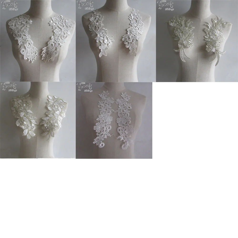 

Fashion style Embroidery Lace Collar High quality Sewing Neckline Craft Applique Fabric DIY Trim Clothing Accessories Supplies