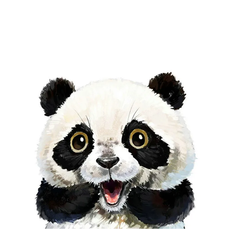 

Cute Panda Hand Made Paint High Quality Canvas Beautiful Painting By Numbers Surprise Gift Great Accomplishment