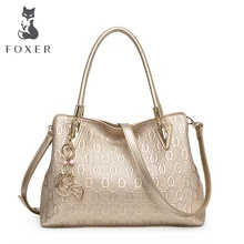 FOXER Brand 2016 New Design Lady Leather Handbag Fashion and Leisure all-match Women’s Bag