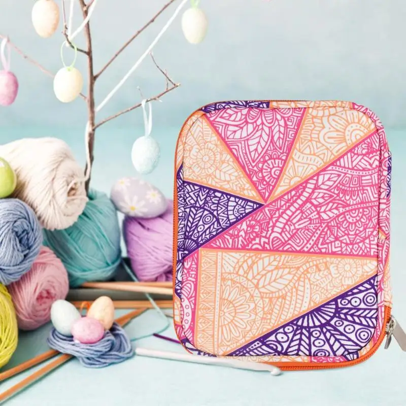 

Portable Crochet Needles Knitting Yarn Storage Bag Case Crochet Needle Hook Thread Organizer Sewing Tool Accessories