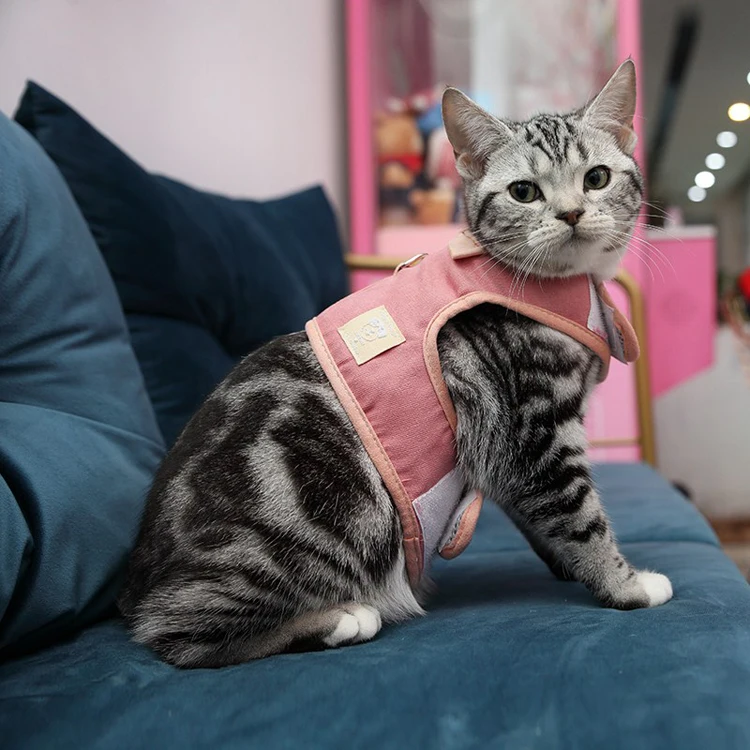 Жилет для собак Cats Harness Vest Bowknot Маленький / Средний Жгут Регулируемый щенок Кошка Стропы Поводки