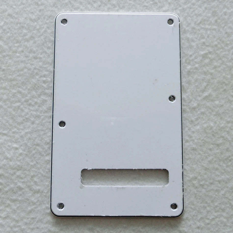 DIY guitar parts ST guitar back plate 6 holes White 3ply electric