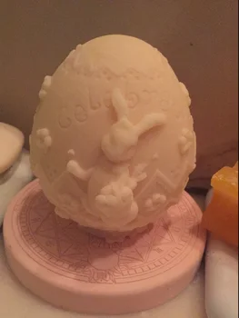 

New arrival Silicone mold Easter Bunny Soap candle mold DIY decoration craft clay mold Handmade tools