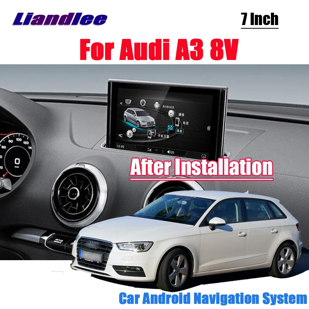 Liandlee Android для Audi A3 8V 2012~ автомобильный стиль Carplay Зеркало Ссылка плеер камера экран карта gps Navi навигация