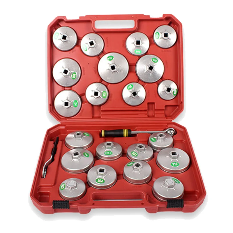 23pc Aluminum Alloy Cup Type Oil Filter Cap For Car Repair Tool Wrench