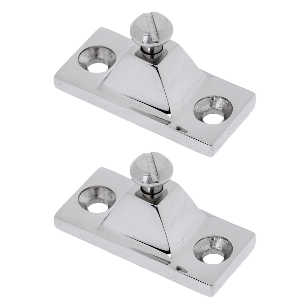 2 Pieces Marine 316 Stainless Steel Side Mount Deck Hinge Boat Bimini Top Fitting Hardware