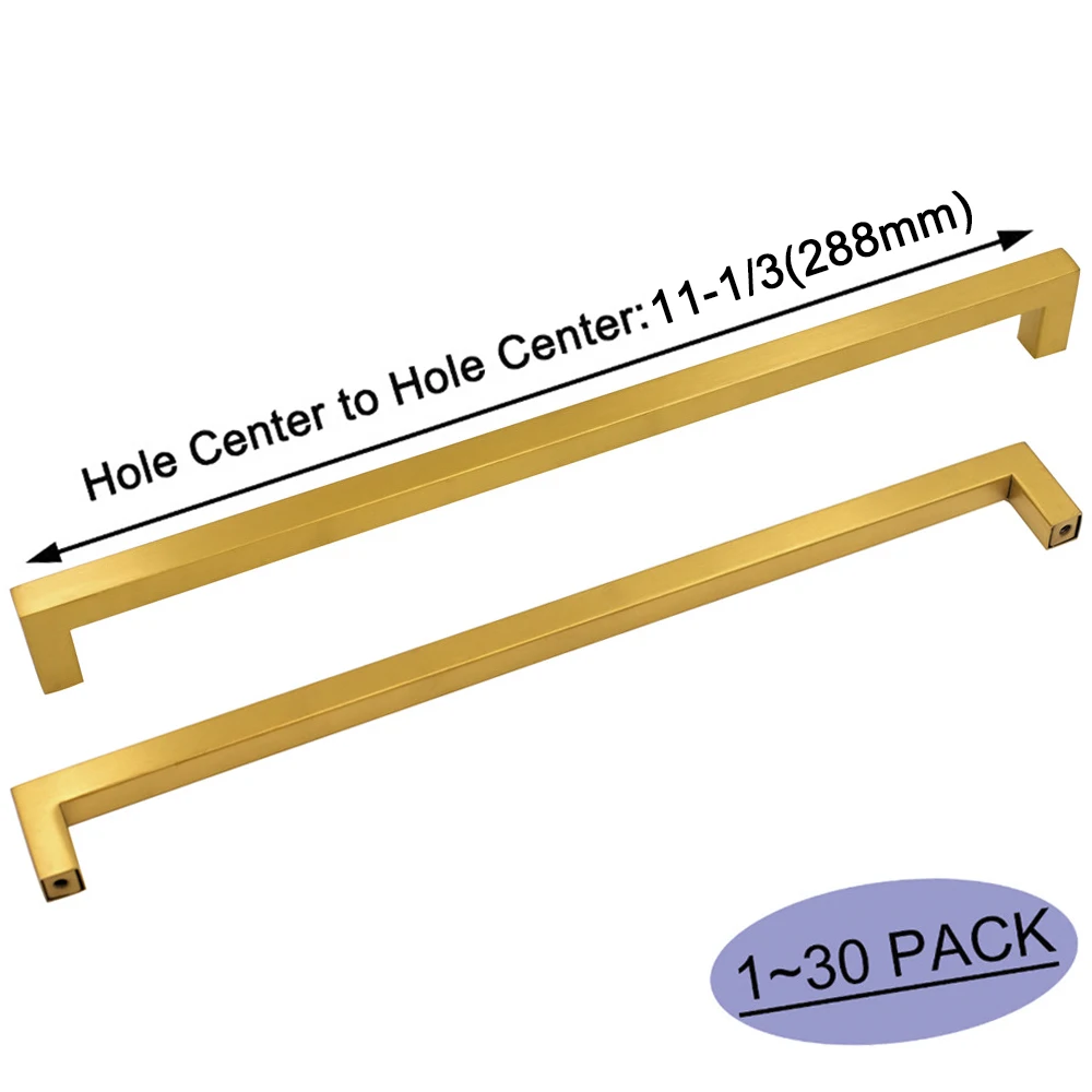 

Cabinet Pulls Kitchen Cabinet Handles Drawer Pulls 11-1/3in Hole Centers Cabinet Hardware Drawer Handles 1~30Pack Cabinet Pulls