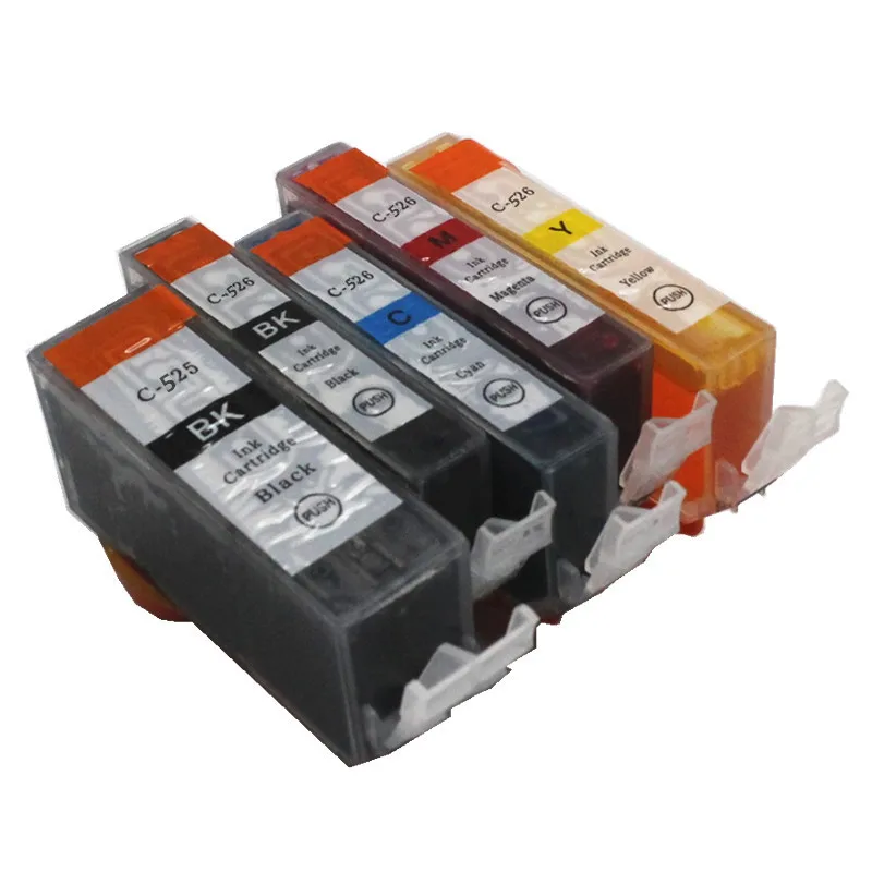 Cartucho de Tinta para Impressora Canon Pixma 15 Peças Pgi 525 Cli 526 Ip4850 Ip4950 Ix6550 Mg5150 Mg5250 Mg5350 Mx715 Mx885 Mx895