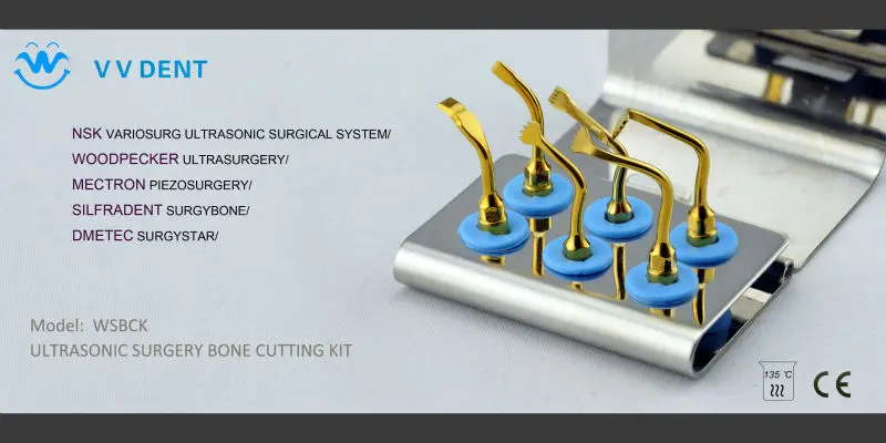 1 set WSBCK dental bone cutting kit of dental surgical instrument for WOODPECKER ultrasurgery dental equipment