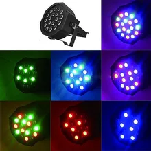 20 штук/lot18*3 W светодиодный плоский/подъемный светодиодный свет для сцены RGB светодиодный Par вечерние света диско с DMX512 Par светодиодный 3 Вт DJ световое оборудование по DHL