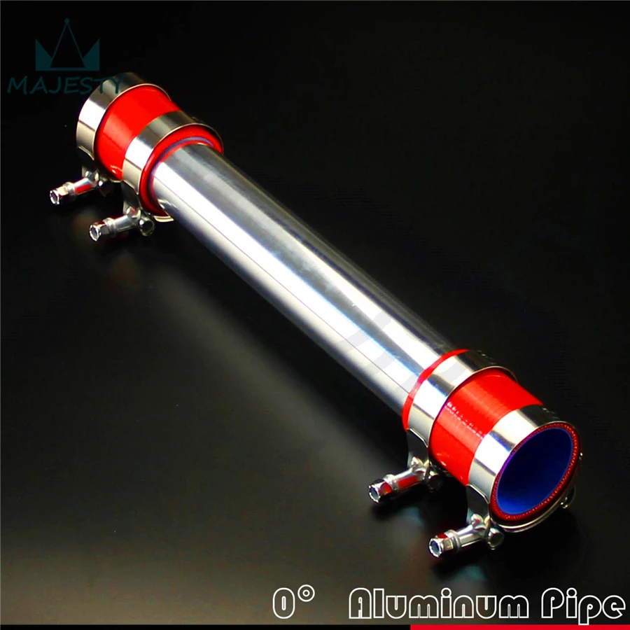 51mm 2" Aluminum Turbo Intercooler Pipe Piping Tubing + silicon hose