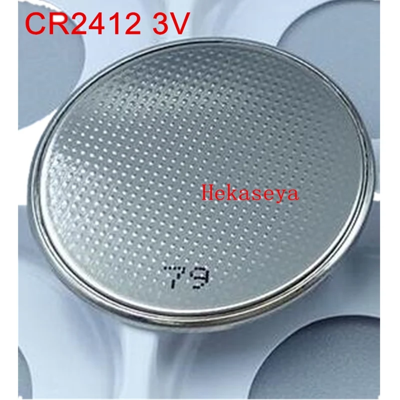 Новинка CR2412 3 В литиевые монетные часы брелки для ключей аккумулятор автомобиля