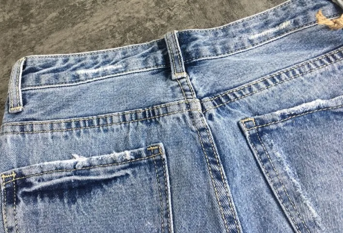 Европейский Высокая талия груша вышитые вспышки прямые джинсы брюки леди модные рваные кисточкой длинные джинсовые брюки