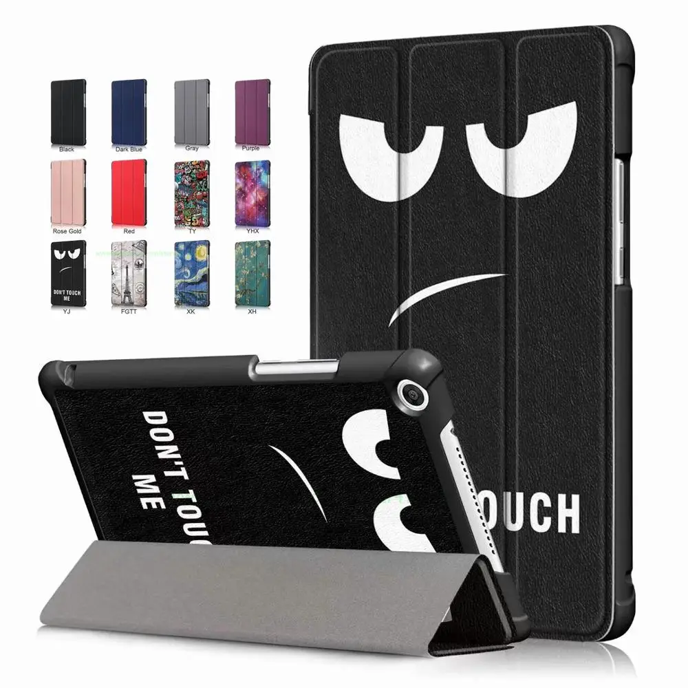 

Slim Magnetic Case For Huawei MediaPad T5 8.0 JDN2-AL00/W09HN Tablet PU Leather Funda Cover for Huawei Honor Pad 5 8.0 inch+Pen