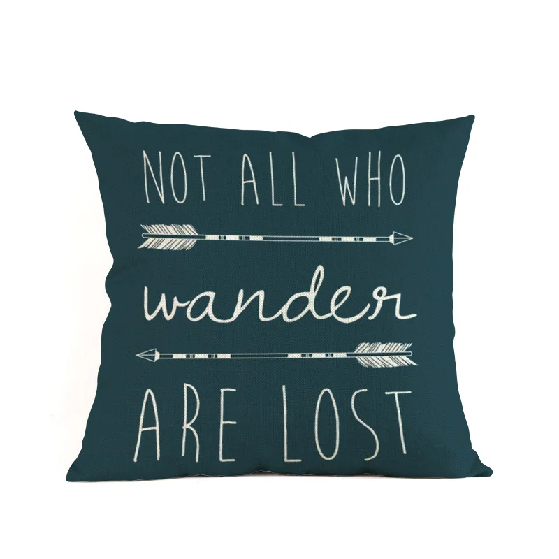 الإبداعي الأوروبي خطابات هندسية السهم الكتان غطاء وسادة وسادة القضية تزيين أريكة المنزل والمكتب