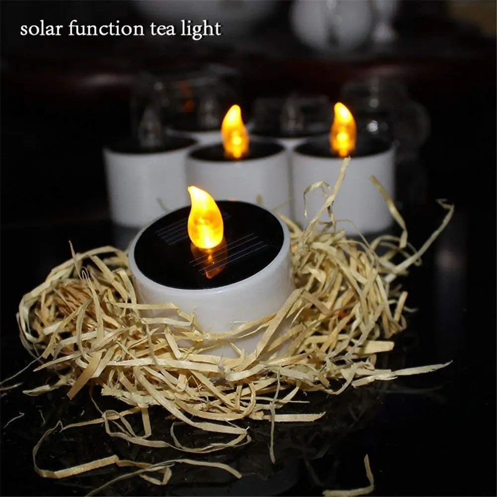 Solar Candles Lights Outdoor Led Tea Energy Solar Candles Lights Outdoor Led Tea Energy Candle Lamp For Home Party Valentine Festival Decor 6 Pack In From Garden