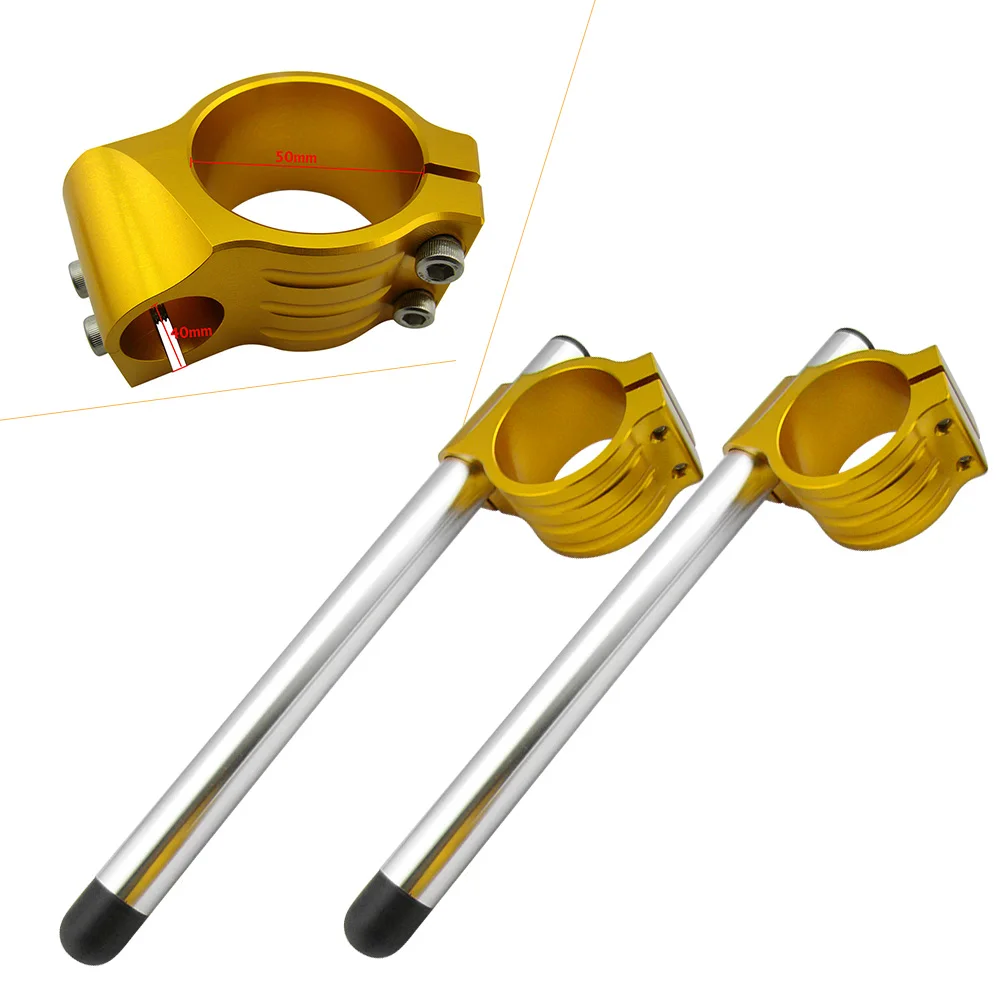 50 мм Универсальный Руль с ЧПУ вилка Трубка Клип-Оны ручка бар для Suzuki Yamaha Honda Kawasaki Aprilia запчасти для мотоцикла