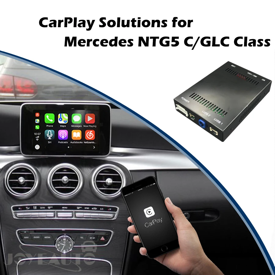 Aftermarket Mercedes NTG5 C Class W205 GLC W253 Smart OEM Apple Carplay Android Auto Mirroring ...