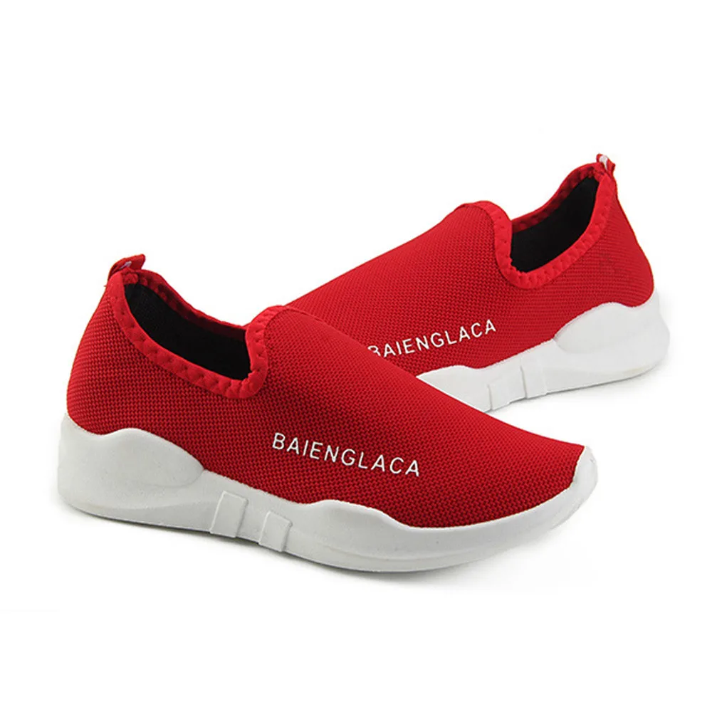 2018 New Arrival Sport Shoes Breathable Elastic band Solid