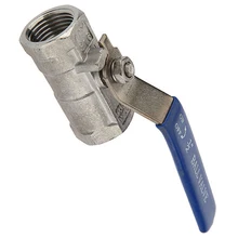 1/" NPT Женский 304 из нержавеющей стали полный порт шаровой клапан виниловая ручка WOG1000