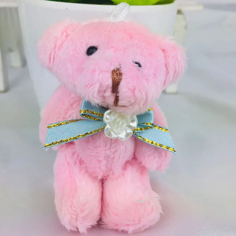 25pcs 8cm pink bear 25 шт Kawaii небольшое соединение Жемчуг Мишка плюшевые игрушки плюшевые мишки мини 8 см Плюшевые мишки Небольшие мягкие плюшевые медведи DMX019 - Цвет: 25pcs 8cm pink bear