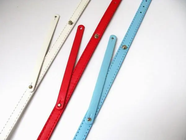 

10pcs 370*10mm have a 8mm small belt Copy Leather Pet Dog Cat Collar Name Tag